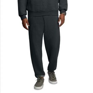Fruit of the Loom Eversoft Fleece Elastic Bottom Sweatpants Black Heather/Grey M